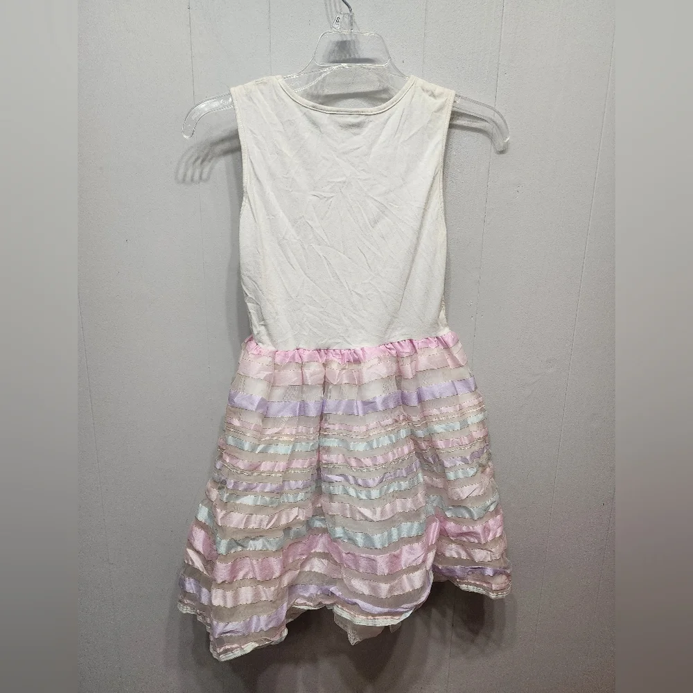 Place Dress Girl's XL 14 Sleeveless Multicolor Casual Stripes‎ B850